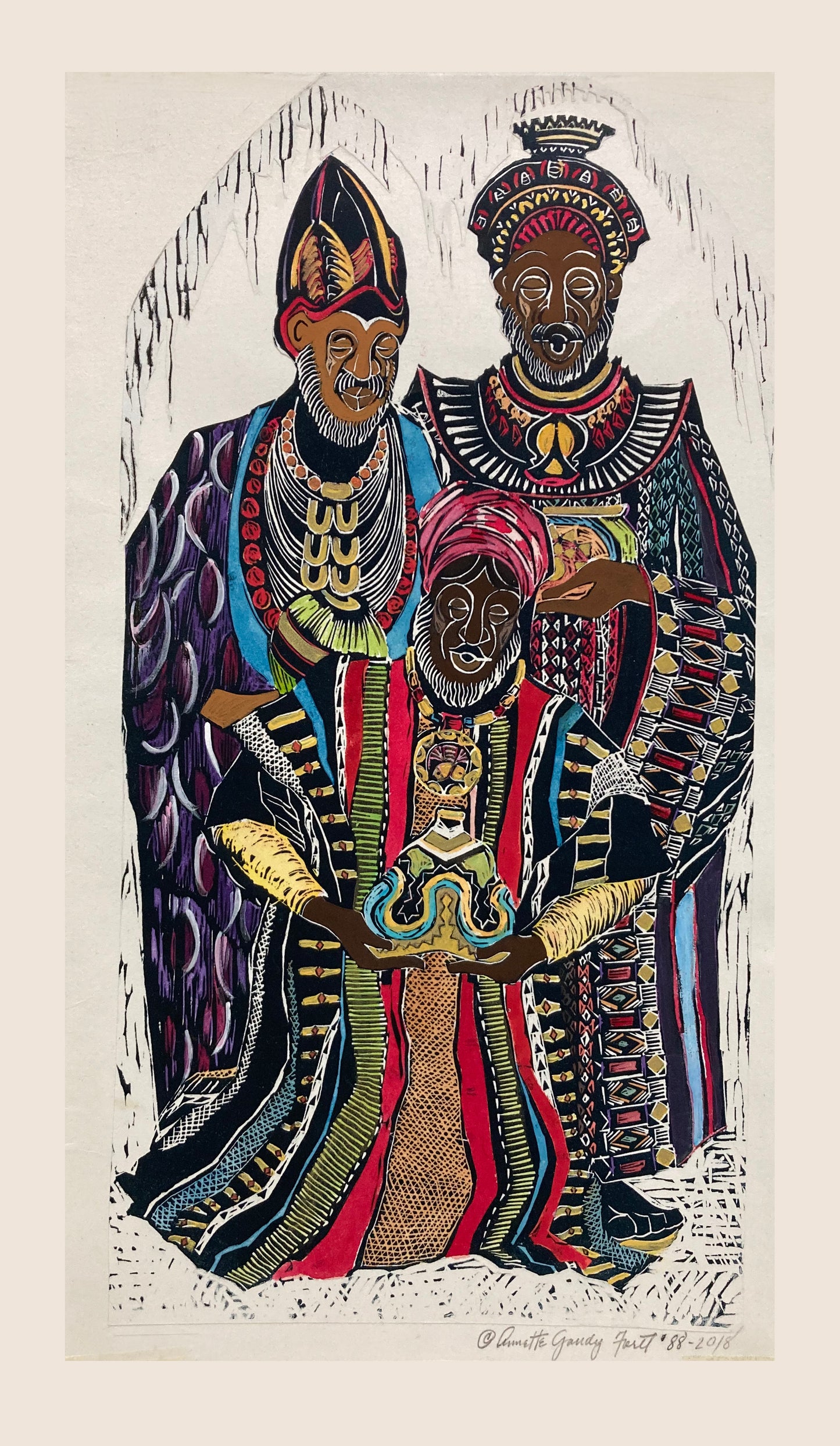 The Magi Hand Painted