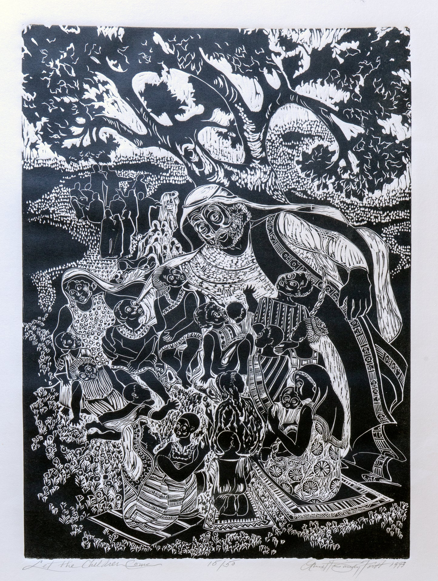 Let the Children Come, Original Print, 25" x 16"
