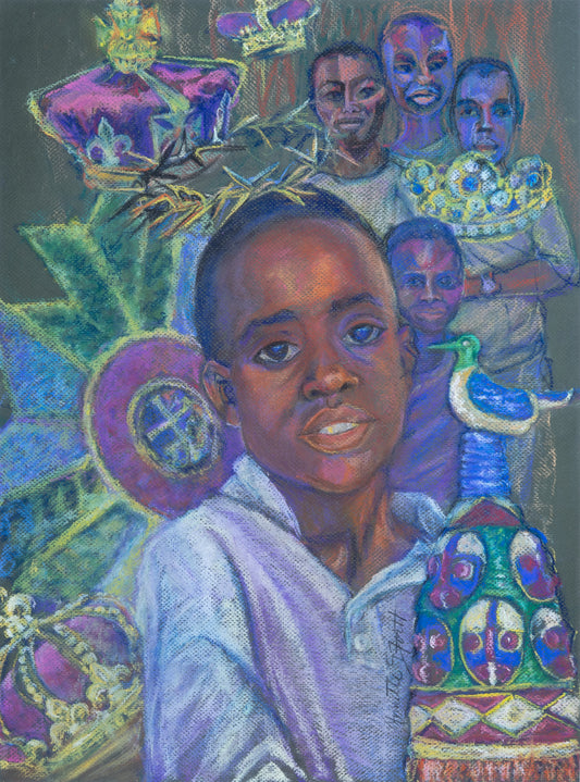 This boy was among the many photographs that I took while on a mission trip in Ghana in 2007. Going through the photographs after my return, his expression captured my attention because it seemed to me to reflect everything that I observed about Africa while there