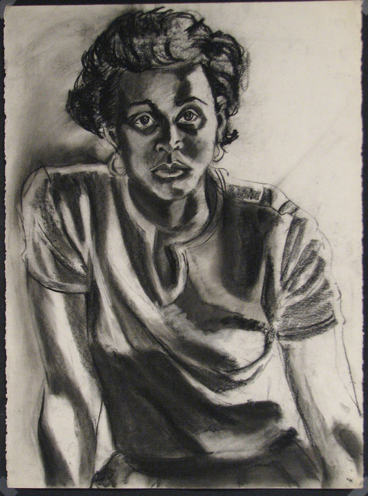 My early work included a lot of drawing in watercolor, ink, and charcoal as with this drawing of myself back when....